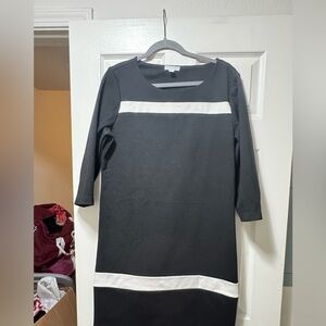 New York & Company Black and White Dress